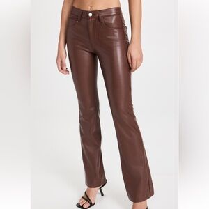 A.L.C. Freddie Vegan Leather Pants in Caffe. Women’s Size 10